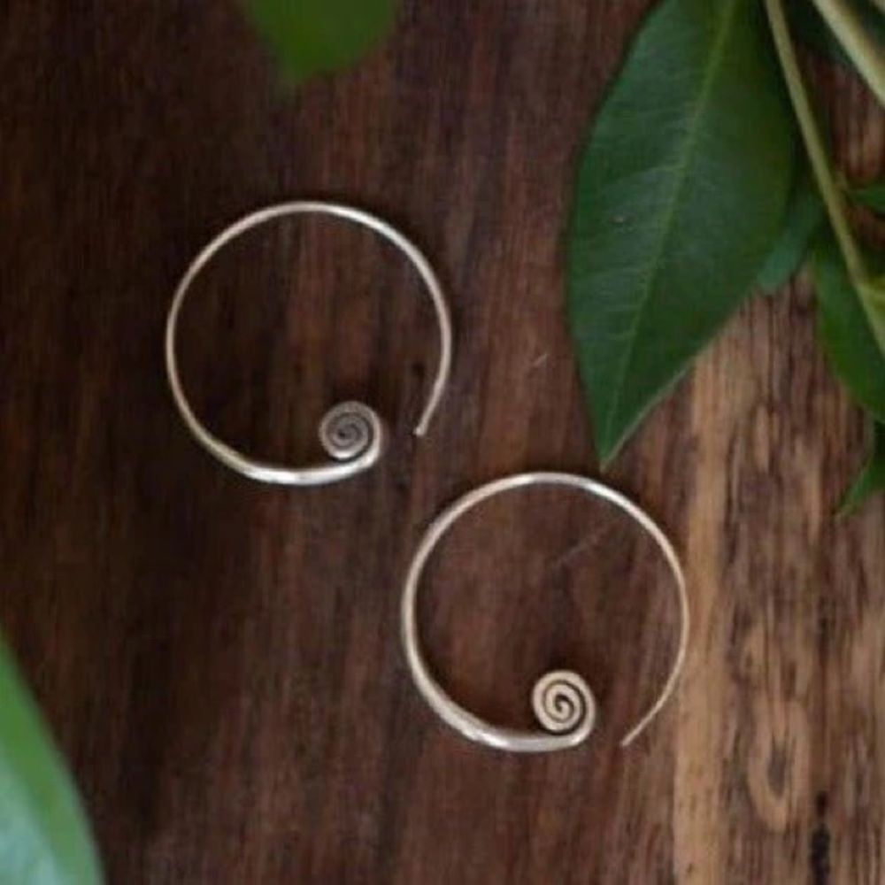 Spiral Hoop Earrings #2456
